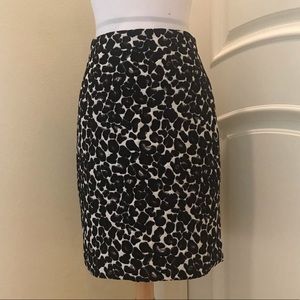 J. Crew flocked velvet cheetah pattern skirt